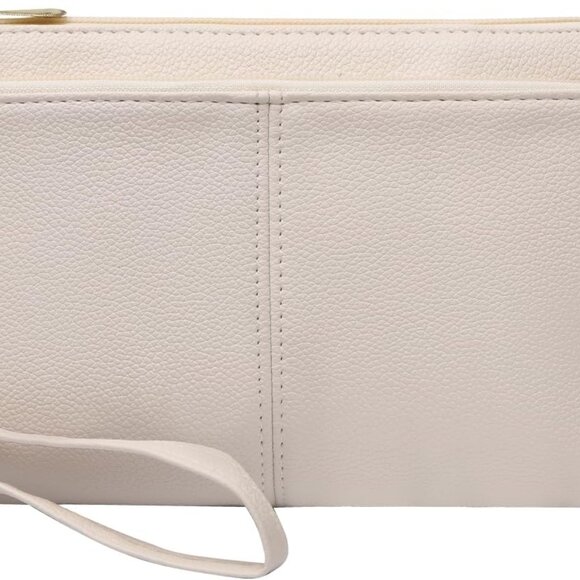 Leather Wristlet Clutch Wallet Purse for Women with Multiple Compartments - Picture 1 of 5